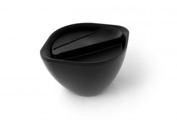 Pojemnik-miska z łyżką na zupę (pojemność 450 ml) Black Onyx - Lib - Monbento