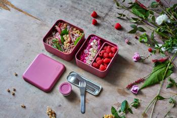 Lunchbox Bento Pink Blush - Square - Monbento