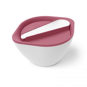 Pojemnik-miska z łyżką na zupę (pojemność 450 ml) Pink Blush - Lib - Monbento