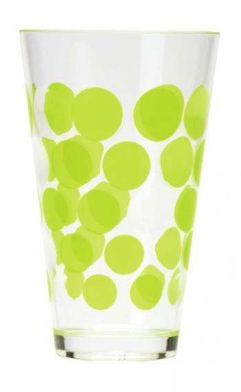Szklanka w zielone kropki (pojemność: 350 ml) - Zak!