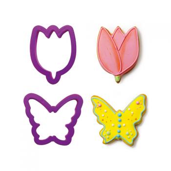Foremki plastikowe, motyl i tulipan (2 sztuki) - Decora - OTSW