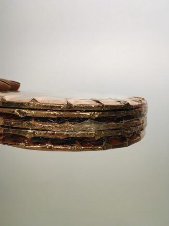 Podkład okrągły pod tort, ciasto ( 17,5 cm, grubość: 6 mm), różowe złoto Bento Cake - Podkłady Cukiernicze Julita