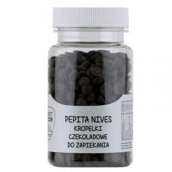 Kropelki do zapiekania z czekolady deserowej, Pepita Nives (60 g) - SweetDecor