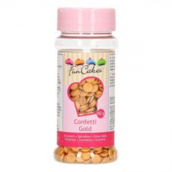 Posypka cukrowa, konfetti złote (60 g) - FunCakes