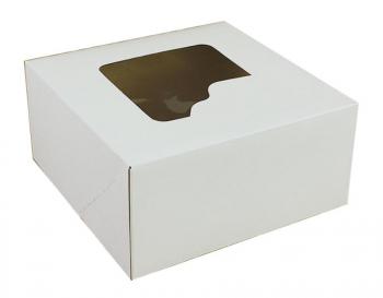 Pudełko do transportu ciast i tortów, z okienkiem (18 x 18 x 9 cm ) - AleDobre.pl