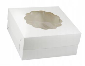 Pudełko do transportu ciast i tortów, z okienkiem (32 x 32 x 14 cm ) - AleDobre.pl