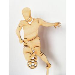 Topper ze sklejki, piłkarz (wysokość: 15 cm)  - Mill Art