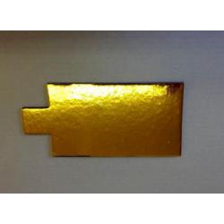 Złota podstawka pod deser prostokątna (9,5 x 5,5 cm) - ...