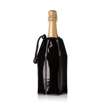 Schładzacz aktywny do szampana czarny - Vacu Vin