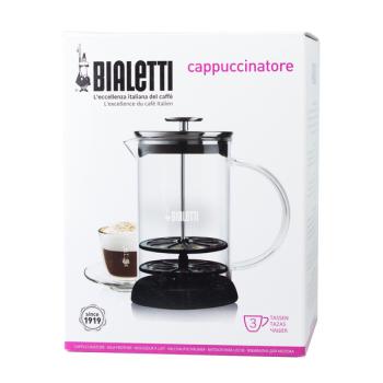 Ręczny spieniacz do mleka, Cappuccinatore Vetro (pojemność 330 ml) - Bialetti