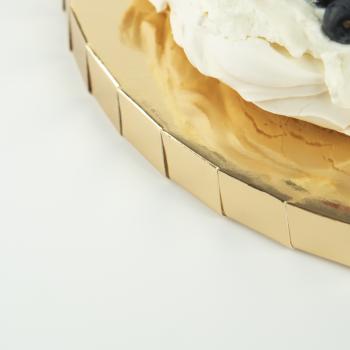 Podkad okrgy pod tort, ciasto (rednica: 35 cm, grubo: 2 cm), zoty - Styrodur - Styrodek