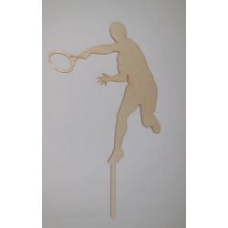 Topper ze sklejki, tenisista (wysokość: 15 cm)  - Mill ...