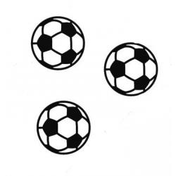 Piłka nożna z czarnej plexi (1 sztuka) - Mill Art