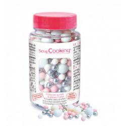 Posypka cukrowa (70 g), pastelowe perełki - ScrapCooking