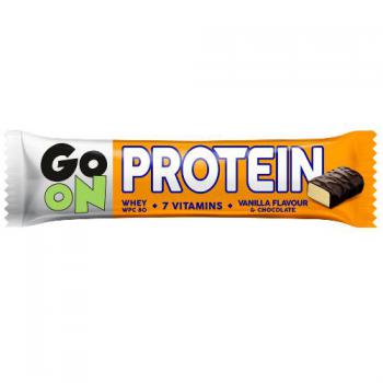 Baton proteinowy o smaku waniliowym 20%  (50g) - GO ON - Sante