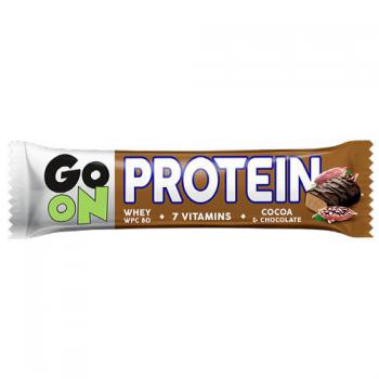 Baton proteinowy o smaku kakaowym 20%  (50g) - GO ON - Sante