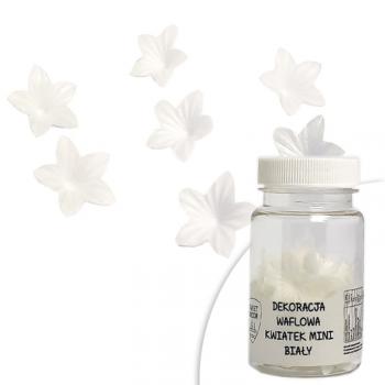 Dekoracja waflowa, kwiatuszki biae (40 szt.) - SweetDecor