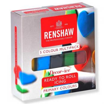 Lukier plastyczny podstawowe kolory ( 5 x 100 g) - Renshaw