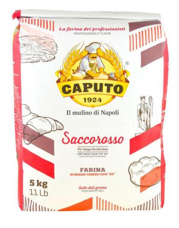 Mąka pszenna typ 00 Saccorosso, Extra mocny i elastyczny gluten 5 kg - Caputo 