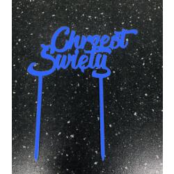 Topper niebieski Chrzest Święty (11,5 x 6 cm) - Topper ...