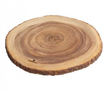 Deska do serwowania duża, plaster drewna akacji (średnica: 45 cm) - Zasenhaus