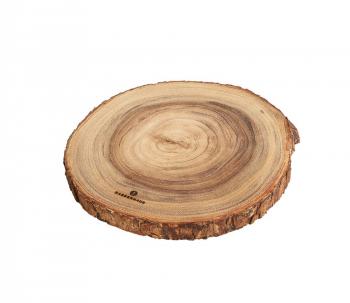 Deska do serwowania średnia, plaster drewna akacji (średnica: 32 cm) - Zasenhaus