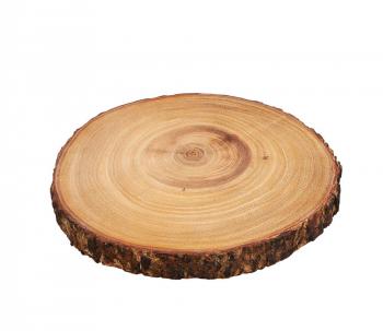 Deska do serwowania mała, plaster drewna akacji (średnica: 23 cm) - Zasenhaus