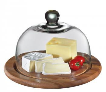 Deska do serów ze szklanym kloszem (średnica 30 cm) - Zassenhaus