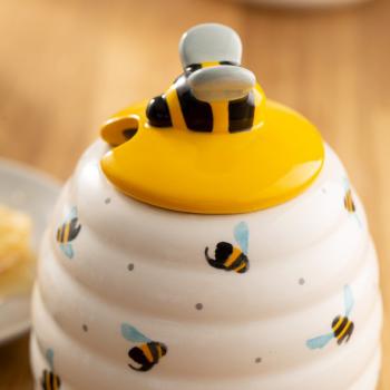 Pojemnik ceramiczny na miód z czerpakiem - Sweet Bee - Price Kensington