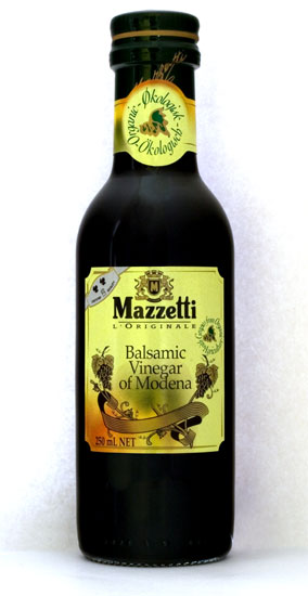 Ocet balsamiczny organiczny (250 ml) - Mazzetti