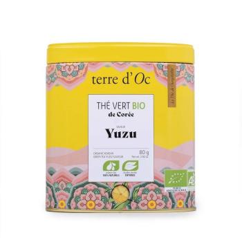 Herbata zielona bio o smaku owocu yuzu (80 g) - Hospitality - Terre d'Oc