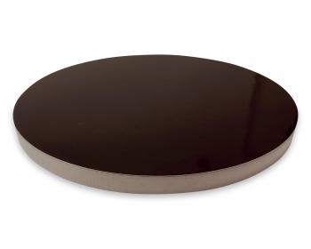 Podkad okrgy pod tort, ciasto (rednica: 26 cm, grubo: 2 cm), z podkadem czarnym - Styrodur - TM