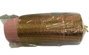 Papilotki ryflowane z kołnierzem (50 szt.) złoto - różowe  - Sprinkle IT