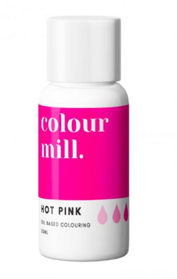 Barwnik do czekolady i mas tustych olejowy 20 ml rowy - Hot Pink - Colour Mill