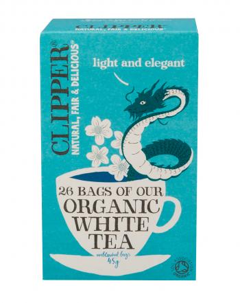 Biała herbata organiczna (25 torebek - 50 g) - Clipper