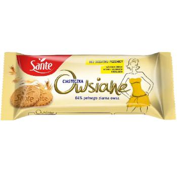 Ciasteczka owsiane naturalne (138 g) - Sante