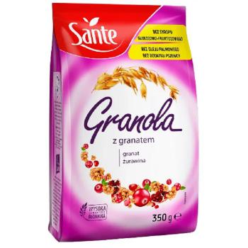 Granola z żurawiną i granatem 350g - Sante