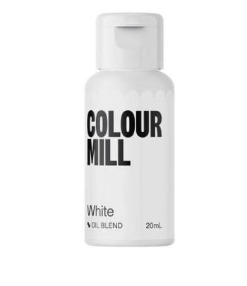 Barwnik do czekolady i mas tłustych olejowy biały 20 ml - White - Colour Mill