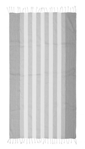 Kocyk piknikowy lub ręcznik plażowy Ella Hamam (wym. 145 × 250 cm) szary - Outdoor- Sagaform