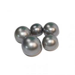 Kule żelatynowe perłowe srebrne (5 szt.) - Slado