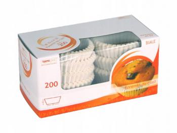 Papilotki do muffinów białe 3,5 cm (200 szt.) - CL