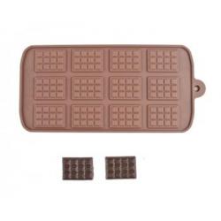Forma silikonowa do małych tabliczek czekolady (12 wgłę...
