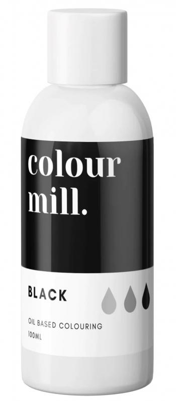 Barwnik do czekolady i mas tustych olejowy 100 ml - czarny - Colour Mill