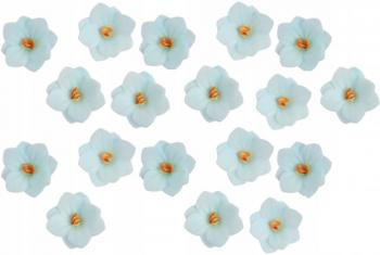 Dekoracje waflowe hortensja cieniowana, niebieska (18 szt.) - Rose Decor