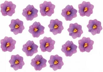 Dekoracje waflowe hortensja cieniowana, fioletowa (18 szt.) - Rose Decor