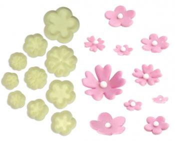 Wykrawaczki do wycinania z lukru kwiatuszki (10 sztuki) - CL