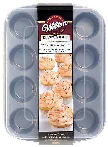 Metalowa forma z pokrywą do muffinów (12 gniazd) - Wilton