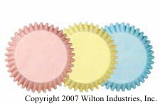 Papilotki do muffinów pastelowe zestaw trójkolorowy (75 szt. ) - 05-0-0056 - Wilton