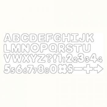 Foremki plastikowe do wykrawania literek i cyfr (50 części) - 02-0-0114 - Wilton