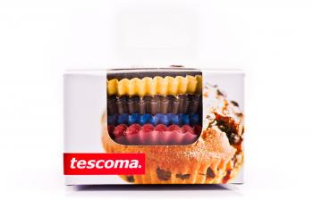 Papilotki papierowe kolorowe do muffinw DELICIA 100 szt - Tescoma